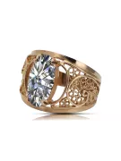 Original Vintage 14K Rose Gold Zircon Ring Vintage craft vrc057r